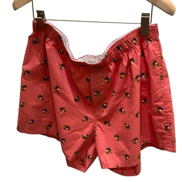 J. Crew Men’s Cotton Poplin Woven Boxer Briefs Turkey Graphic Print - Picture 2 of 4